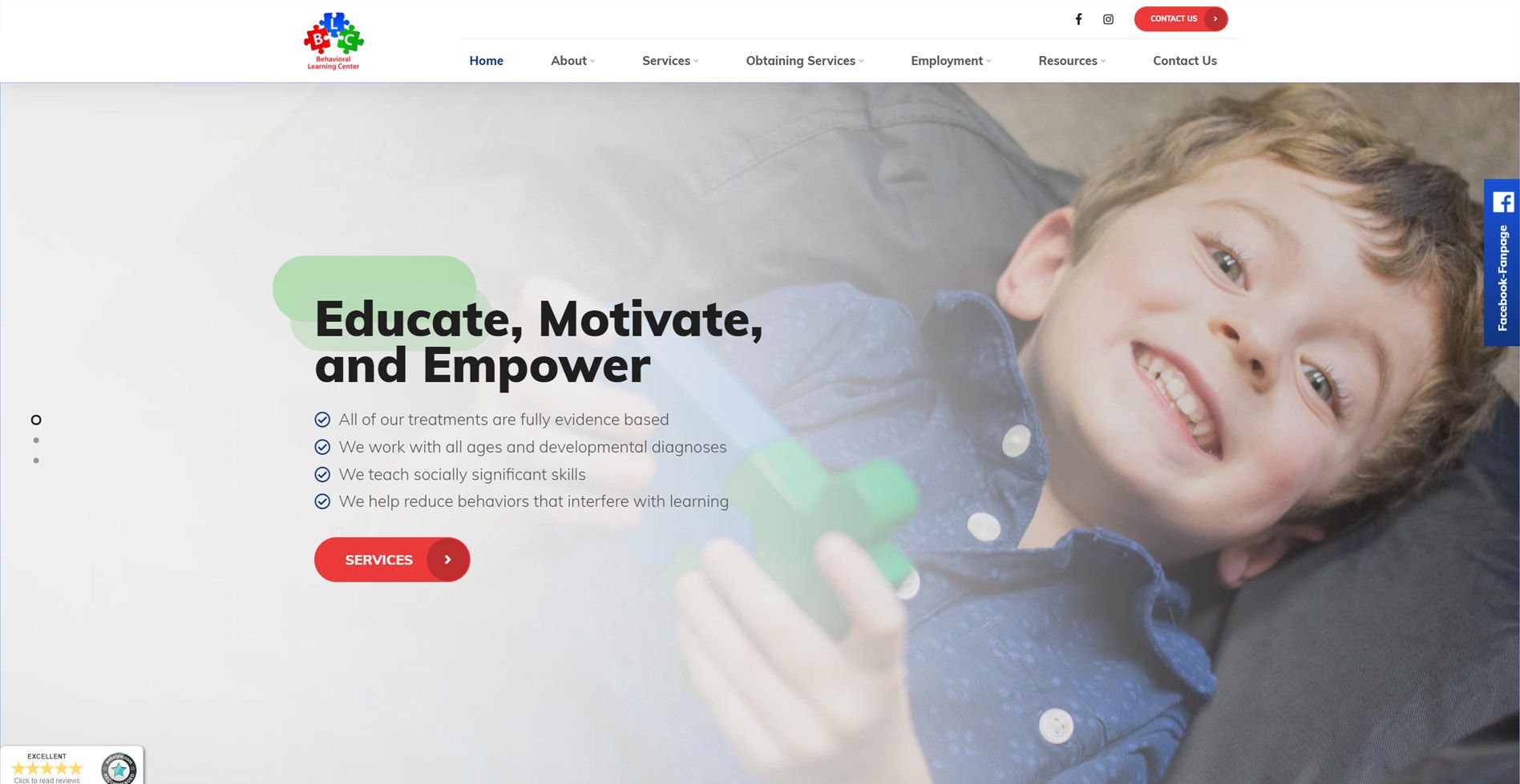 Behavioral Learning Center, Inc. Website