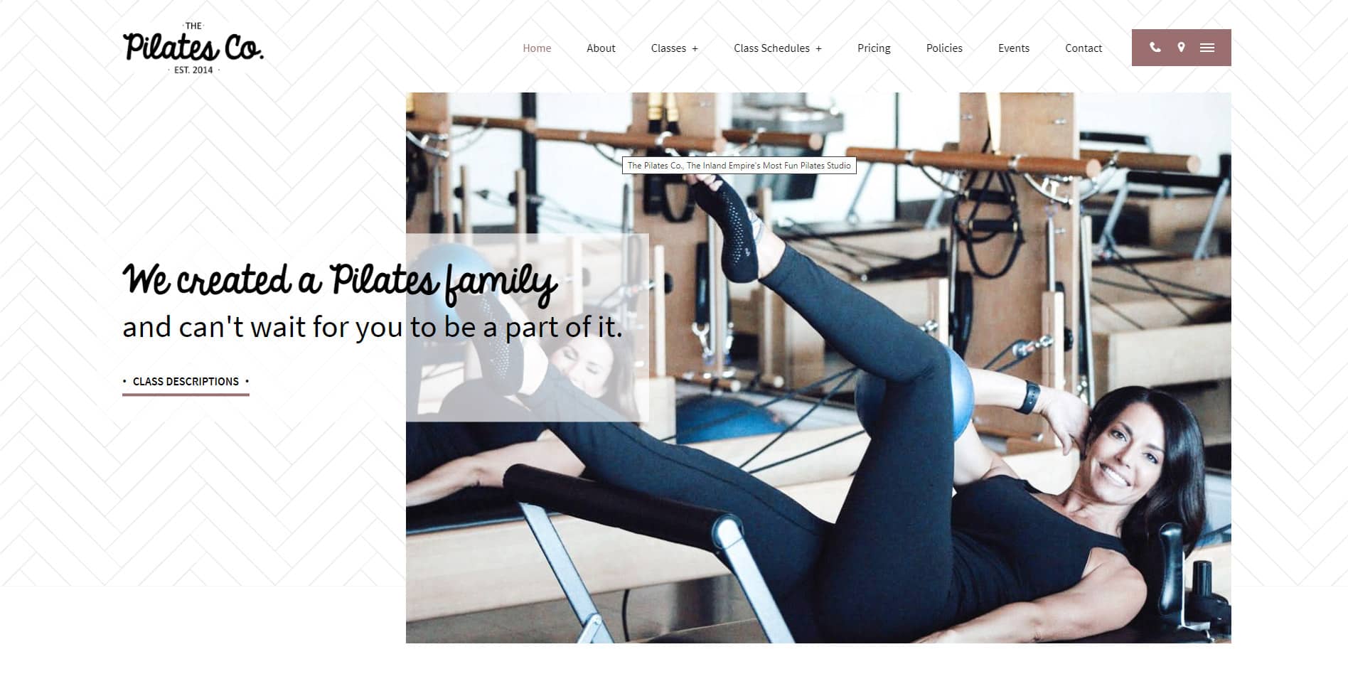 The Pilates Co. Corona Website