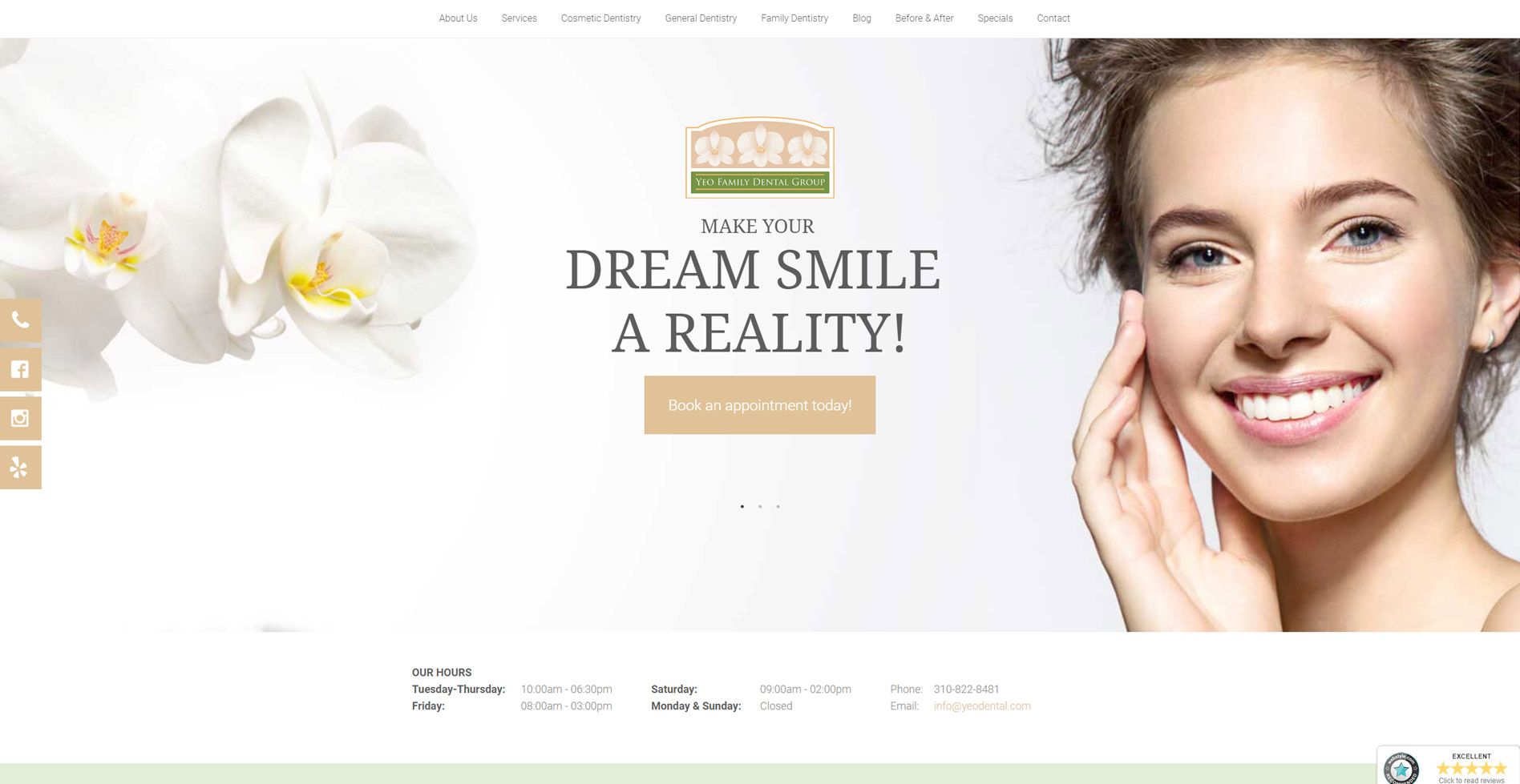 Yeo Family Dental Group Website